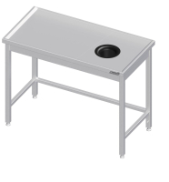 Piano di lavoro 1100x700x850 Foro di scarico RX
