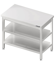 Mesa de trabalho com prateleira intermédia...