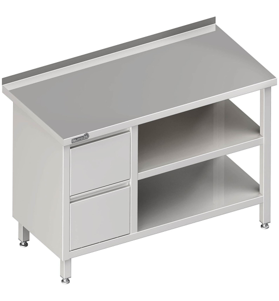 Werktafel met tussenblad 1500x600x850 2x laden LX