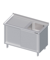 Mueble fregadero con puertas correderas 1400x600x850...