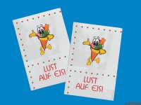 Servietten Lust auf Eis 17x17cm (8,5x12) 10.000 Stck. /Krt.