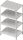 Shelf perforated shelves 1300x500x1800 DIY